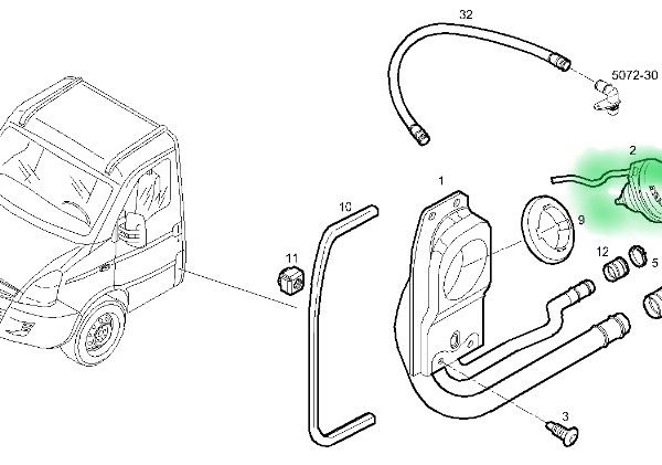 2993927 KOREK WLEWU PALIWA IVECO DAILY 06-