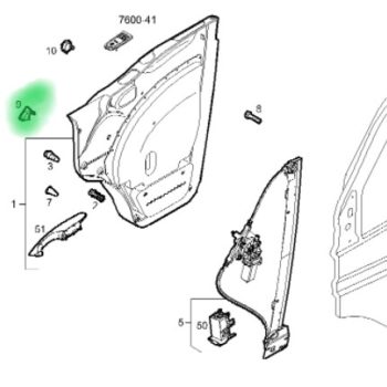 3802490 ZAŚLEPKA TAPICERKI LEWA STRONA IVECO DAILY