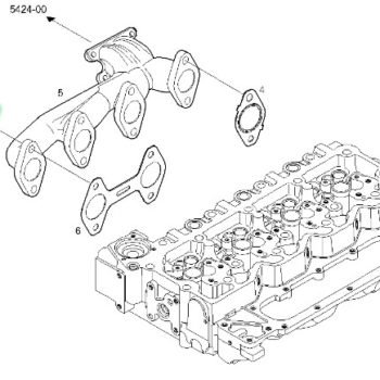 4895336 TULEJKA DYSTANSOWA KOLEKTORA WYDECHOWEGO IVECO