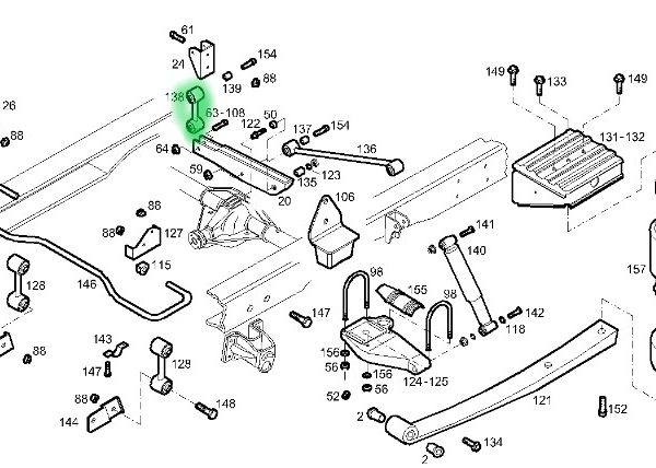 500315622 ŁĄCZNIK DRĄŻKA STABILIZATORA TYŁ IVECO