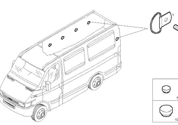 500319527 UCHO MOCOWANIA TOWARU IVECO DAILY