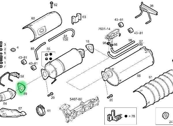 504131269 USZCZELKA RURY WYDECHOWEJ IVECO