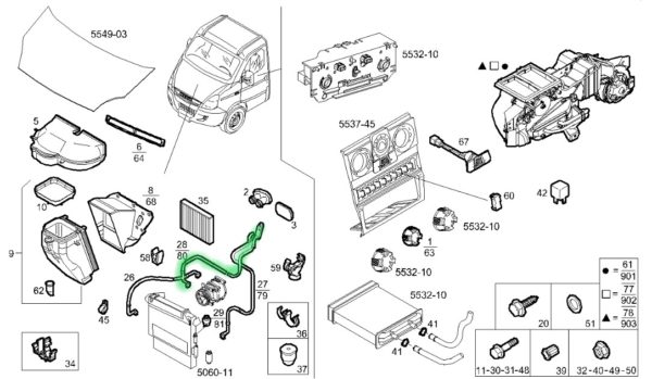 504158579 PRZEWÓD KLIMATYZACJI IVECO DAILY 06-