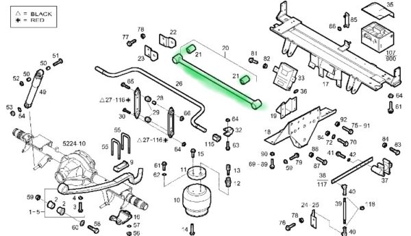 504170862 ŁĄCZNIK STABILIZATORA TYŁ IVECO DAILY Strona zabudowy: tył.