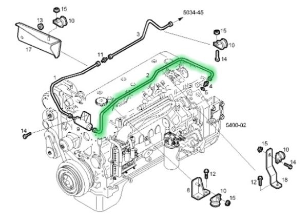 504267903 PRZEWÓD CIŚNIENIA POWIETRZA IVECO EUROCARGO