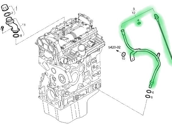 504386172 BAGNET OLEJU IVECO DAILY 2.3