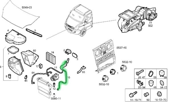 5801323041 PRZEWÓD KLIMATYZACJI IVECO DAILY