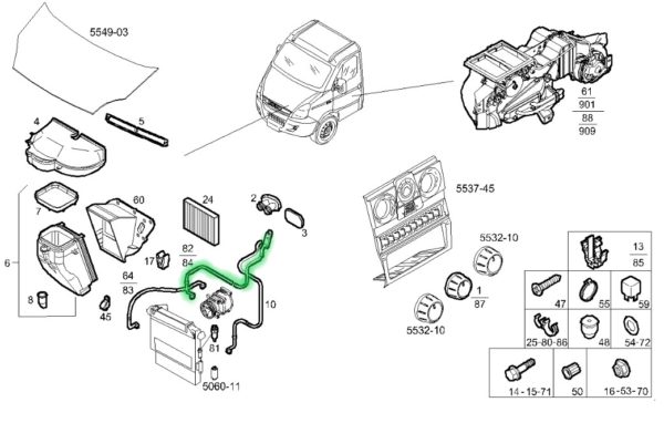 5801367140 PRZEWÓD KLIMATYZACJI IVECO DAILY 09-