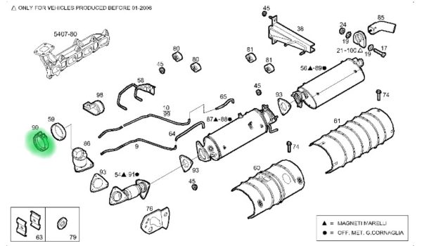 5801397774 Obejma układu wydechowego IVECO DAILY 01.12-