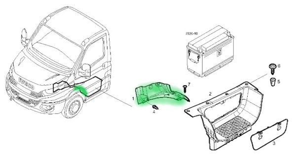 5801548109 NAKŁADKA WEWNĘTRZNA LEWA NADKOLA IVECO