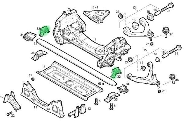 5801563606 PODUSZKA PRZEDNIEGO ZAWIESZENIA IVECO DAILY Dla modelu 35S.