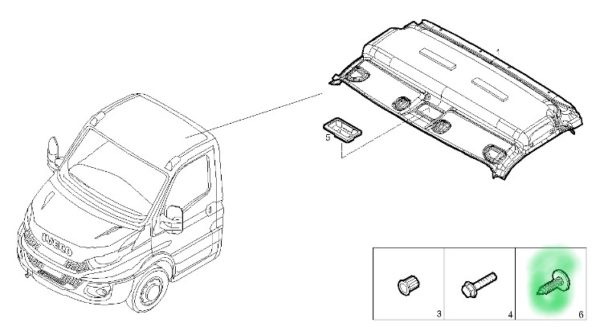 5801872922 SPINKA PODSUFITKI IVECO DAILY