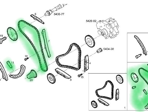 5802009617 ŁAŃCUCH ROZRZADU D'11 3.0 5801628694 5803305796