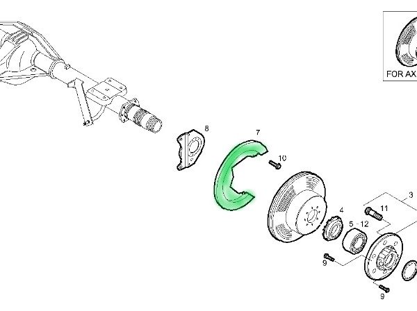 7188517 OSŁONA TARCZY HAMULCOWEJ TYŁ IVECO DAILY 35C