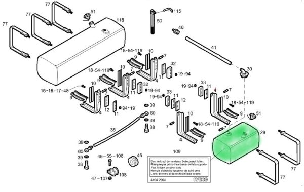 98469841 ZBIORNIK PALIWA IVECO EUROCARGO Pojemność: 300L