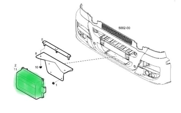 5801913386 RADAR IVECO STRALIS