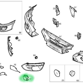 5802451457 HALOGEN LED IVECO DAILY 2019-. Strona zabudowy: przód lewy / przód prawy