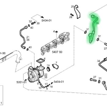 504385761 PRZEWÓD CHŁODZENIA TURBOSPRĘŻARKI IVECO DAILY