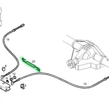 504347511 SPRĘZYNA ŁĄCZĄCA LINKI RĘCZNEGO IVECO