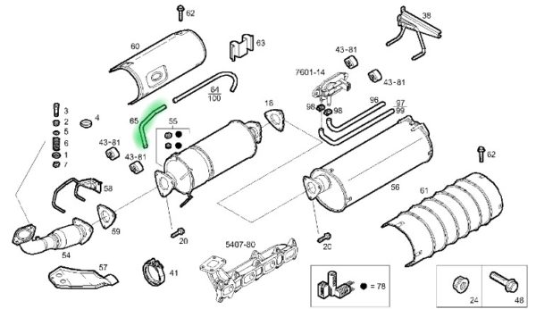 504131274 PRZEWÓD METALOWY FILTRA DPF IVECO DAILY