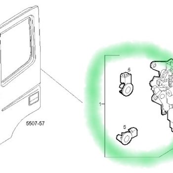 504096683 ZAMEK DRZWI LEWYCH IVECO EUROCARGO