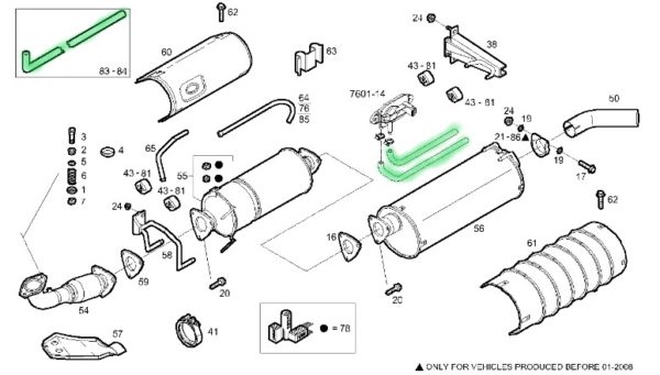 5801320313 PRZEWÓD FILTR DPF GUMOWY IVECO DAILY 12-