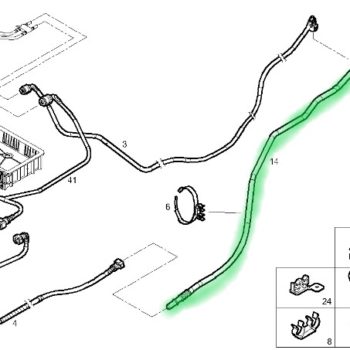5801282304 PRZEWÓD PALIWA OD ZBIORNIKA IVECO DAILY