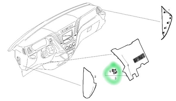 5801733392 SPINKA POKRYWY SCHOWKA IVECO DAILY