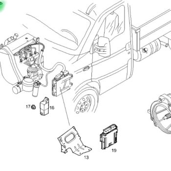 504136956 CZUJNIK POZIOMU OLEJU SILNIKOWEGO IVECO DAILY