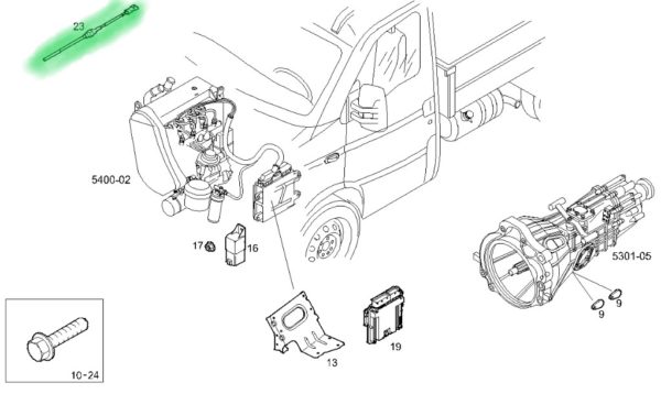 504136956 CZUJNIK POZIOMU OLEJU SILNIKOWEGO IVECO DAILY