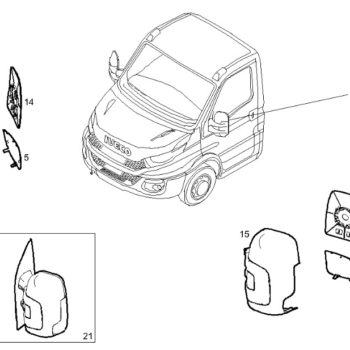 5802495900 KIERUNKOWSKAZ LEWEGO LUSTERKA IVECO DAILY