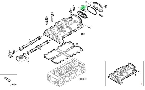 16249933 ŚRUBA KOŁA ŁAŃCUCHA ROZRZĄDU IVECO DAILY 2.3