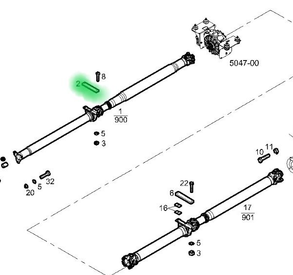 5802063438 PODKŁADKA WAŁU NAPĘDOWEGO IVECO DAILY