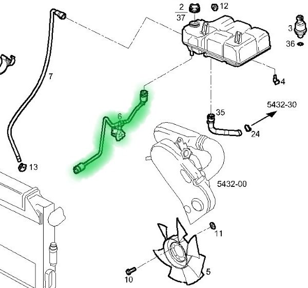 5802381470 PRZEWÓD UKŁADU CHŁODZENIA IVECO