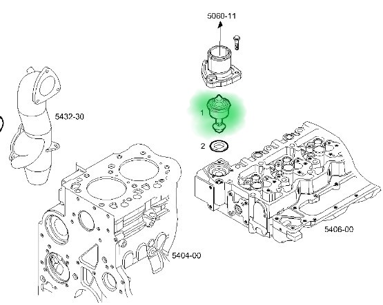 98432310 TERMOSTAT IVECO EUROCARGO 98467516